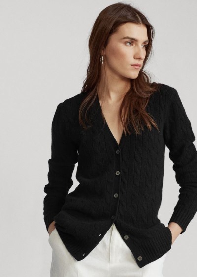 Dámské Cardigany Polo Ralph Lauren Cable-Knit Cashmere - 25061-APVO